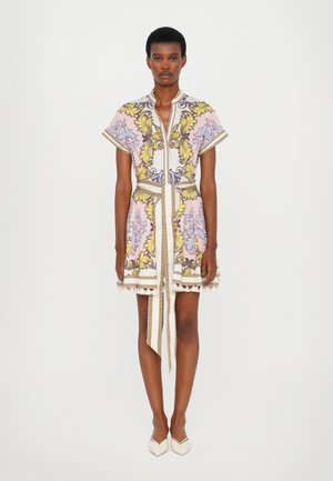 Alice + Olivia LUCY MINI DRESS TIE BELT - Shirt dress - day dreamer