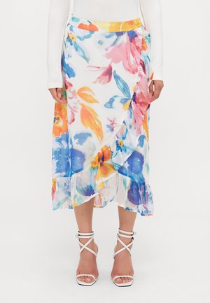 VMSMILLA WRAP SKIRT - Omslagsskjørt - cloud dancer/annie