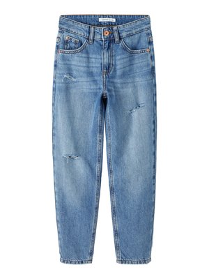 NKMSILAS TAPERED - Vaqueros slim fit - medium blue denim