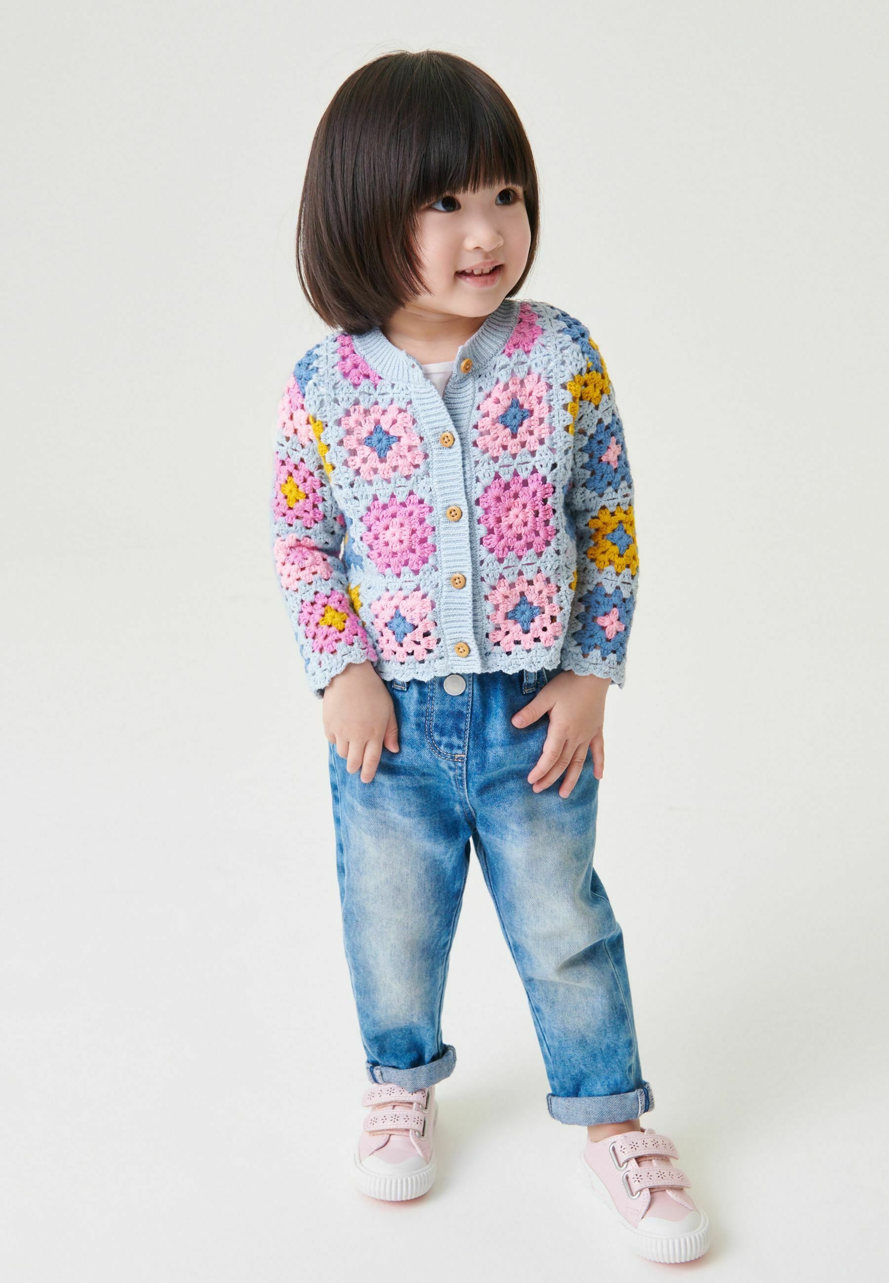 Next CROCHET - Chaqueta punto - blue/azul -