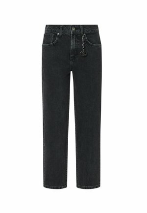 LIU JO, LIU JO BOYFRIEND JEANS WITH RIPS - Straight leg jeans - black