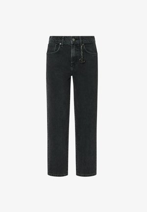 LIU JO, LIU JO BOYFRIEND JEANS WITH RIPS - Τζιν χαλαρής εφαρμογής - black