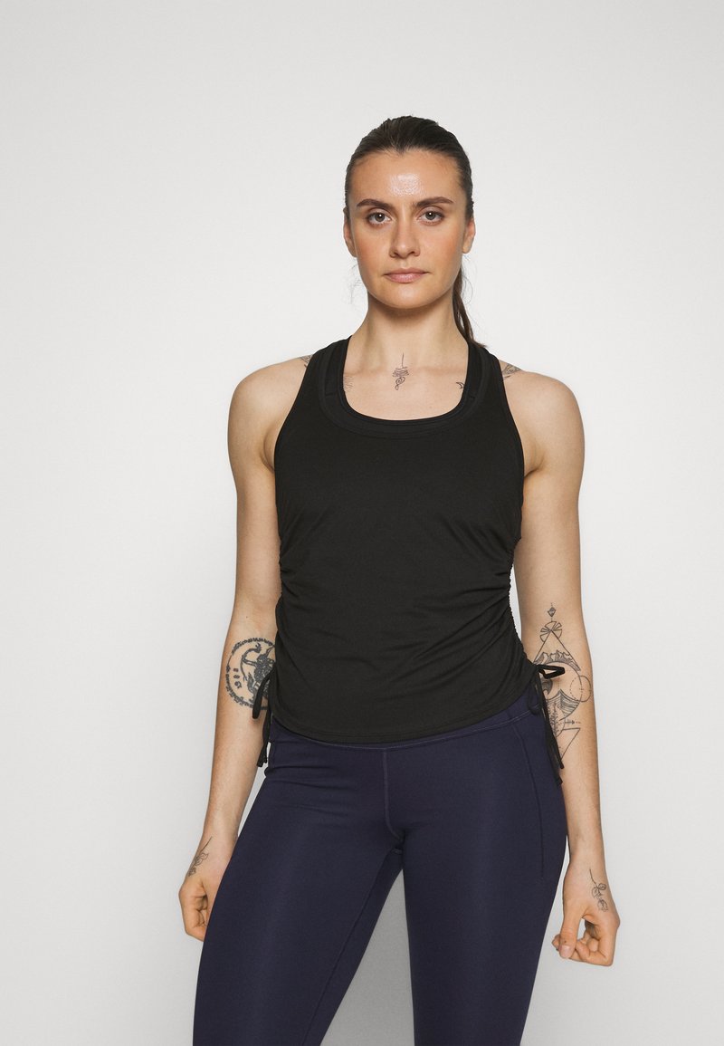 GAP BRUSHED SIDE TIE TANK Top true black/zwart Zalando.nl