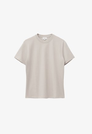 & OTHER STORIES, & OTHER STORIES COTTON CREW-NECK T-SHIRT - T-shirt basic - light mole