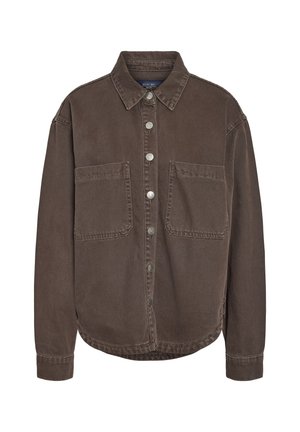 Noisy May, NMALVA LS SHACKET COLORED NOOS - Veste légère - chocolate brown