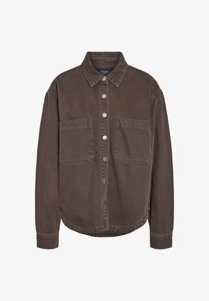 Noisy May, NMALVA LS SHACKET COLORED NOOS - Veste légère - chocolate brown