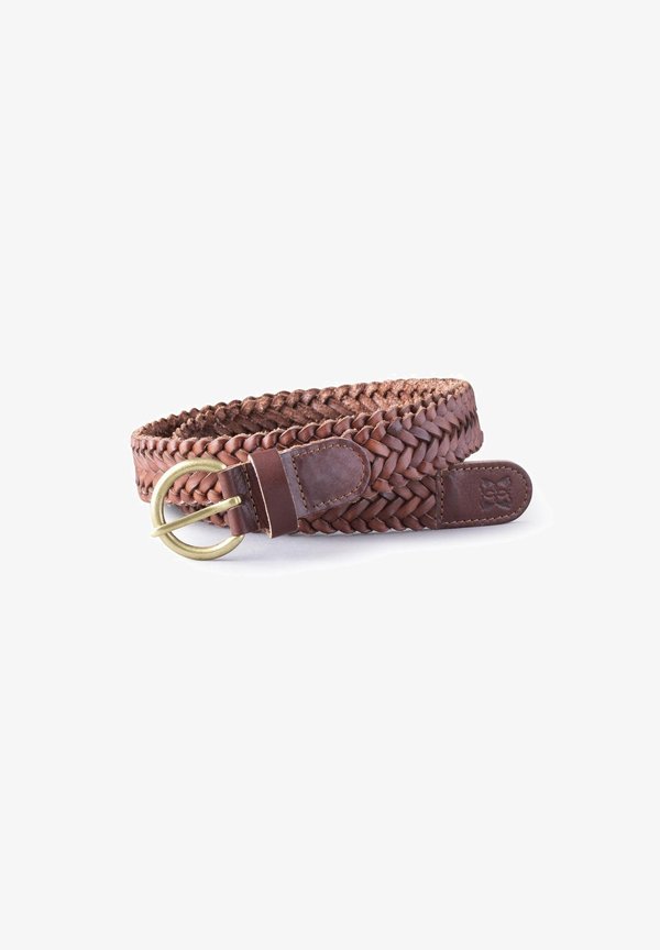 WAVERTON - Braided belt - cognac2