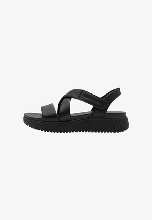 Marco Tozzi, Sandales compensées - black
