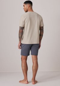 Next TEXTURED - REGULAR FIT - Pyžamová sada - stone natural navy blue