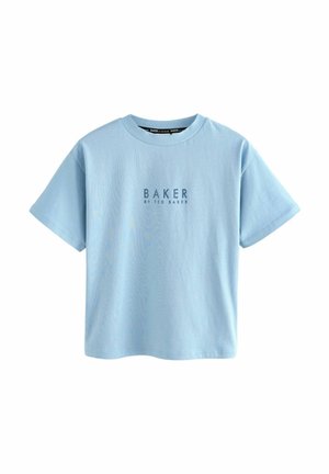 REGULAR FIT - Apdrukāts T-krekls - light blue
