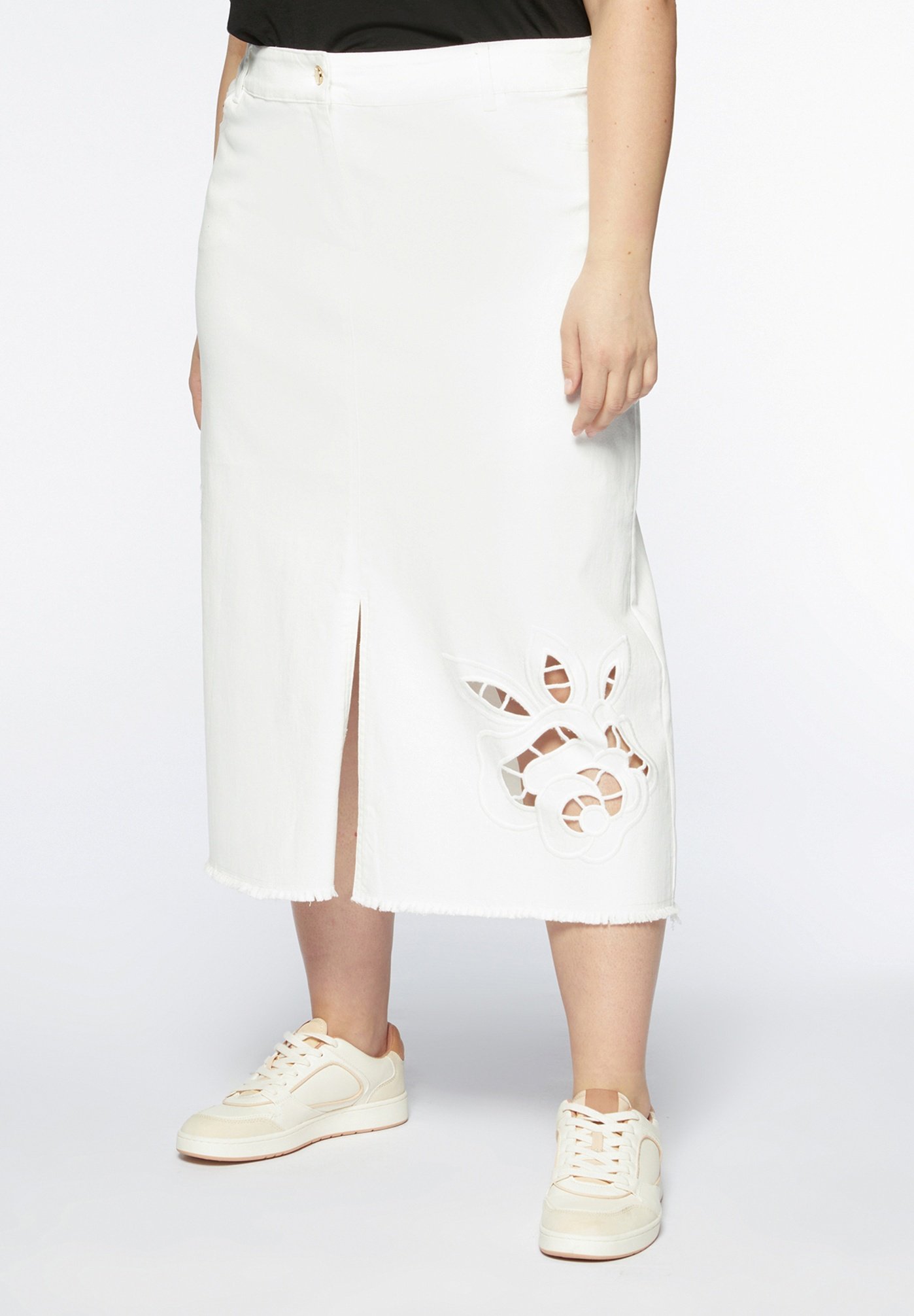 Set 3 Pezzi Jeans Bambina YYA - Giacca, Gonna Pizzo, Pantaloni