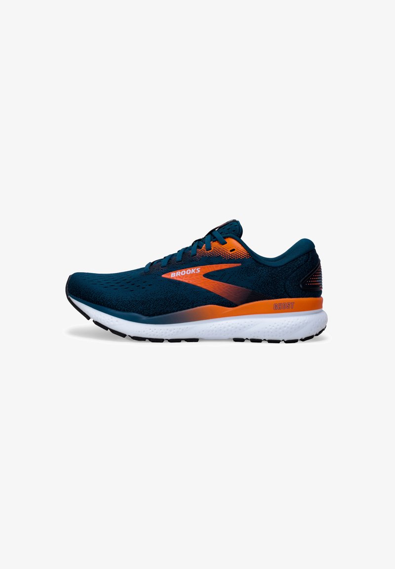 Brooks GHOST 16 - Maanteejooksu jalatsid - blue opal black nasturtium