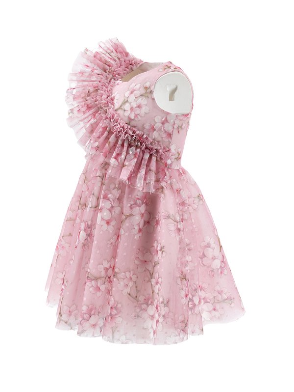 ABITO COMPLEANNO FLOWERS - Cocktail dress / Party dress - rosa fairytale4
