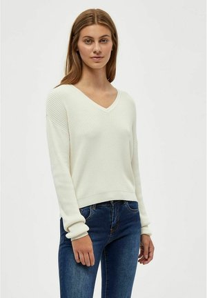Desires DEGEISHA RIB V-PULLOVER - Jumper - gardenia