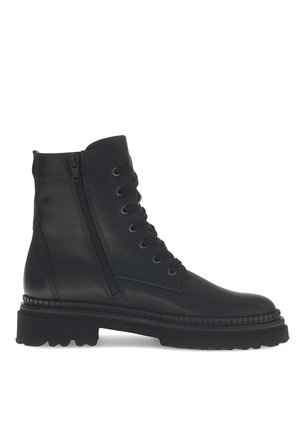 Bottines à plateau - schwarz r flecht