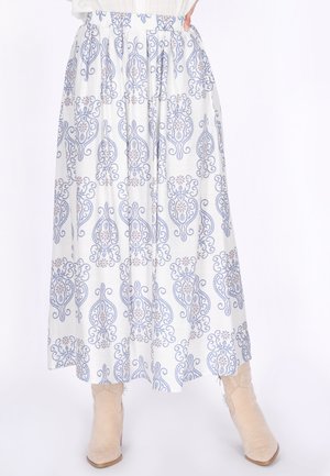 A-snit nederdel - blue offwhite