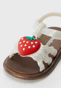 Mini Melissa Sandals - white/red