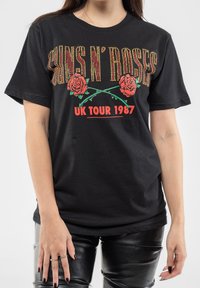 Paradiso Clothing GUNS N ROSES UK TOUR 87 DIAMANTE - Print T-shirt - black