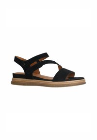 Manfield Sandalen met plateauzool - schwarz