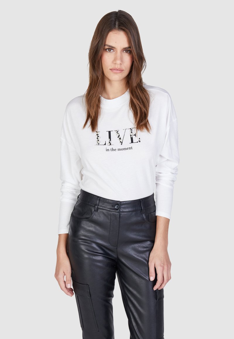 Marc Aurel Langarmshirt - off white varied