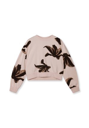 10DAYS, 10DAYS TOPS CROPPED SWEATER FLOWER - Sudadera - powder
