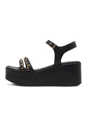 CHAIN - Plateausandalette - black