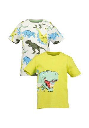 DINO - Print T-shirt - m offwhite zitrone