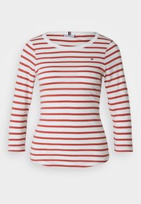 1985 SLIM SLUB OPEN - Topper langermet - breton/ecru/terra red