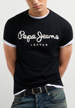 Pepe Jeans, ORIGINAL STRETCH - T-shirts print - black