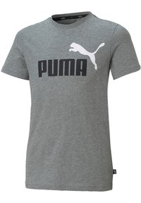 Puma - LOGO TEE UNISEX - Print T-shirt - hellgrau Thumbnail Image 1