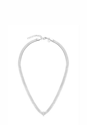 LARGE SNAKE WITH CRYSTALS - Collana - silver-coloured