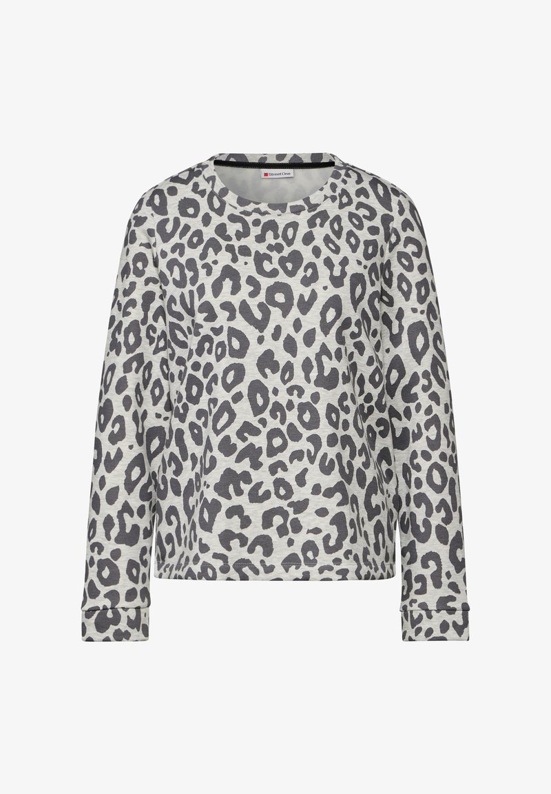 Animal Print Leoparden Pullover Grau Leo Print Sweater Pullover