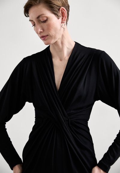 Diane von Furstenberg SYLVIA DRESS - Haljina od trapera - black