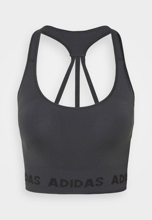 AEROKNIT BRA - Urheiluliivit: kevyt tuki - dark grey heather/solid grey
