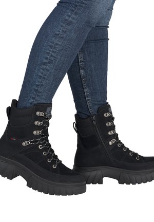 Rieker Bottines à plateau - schwarz