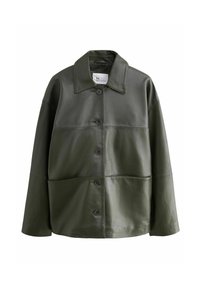 Next Lederjacke - khaki green