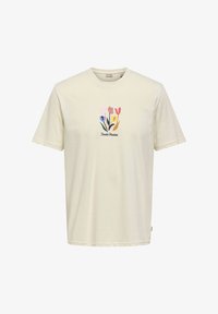 Nije odabrano, silver green print flower