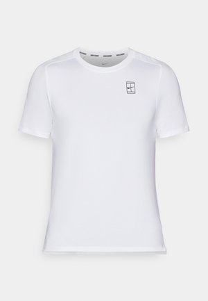 Nike Performance COURT ADVANTAGE  - Sports T-shirt - white/black