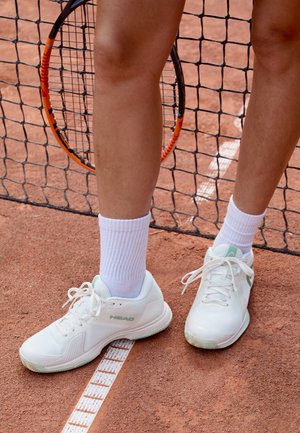 SPRINT TEAM 4.0 - Clay court tennis shoes - chalk white/light green