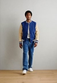 Schott Bomber Jacket - blue/beige