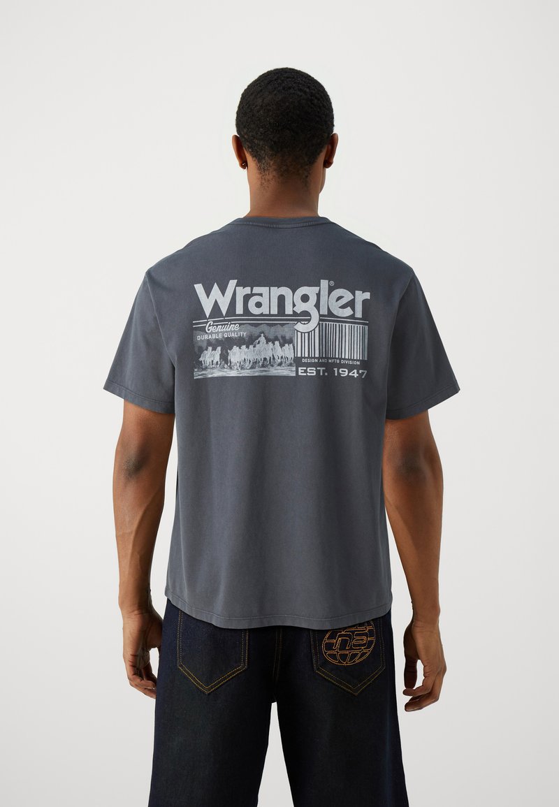 Wrangler GRAPHIC TEE - Tričko s potlačou - faded black