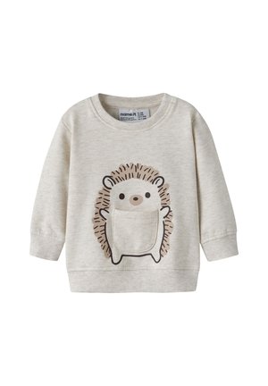 Name it, NBNOBBAS LS SWEAT BRU - Суитшърт - white