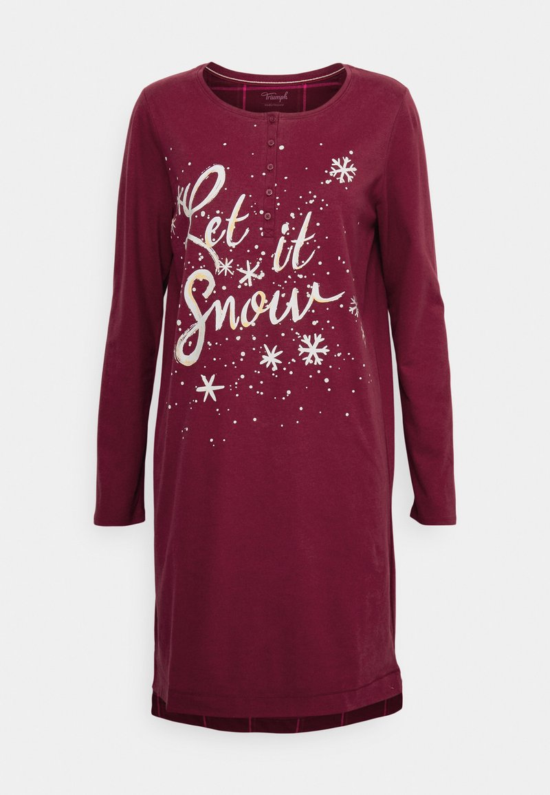 Triumph Nachtjapon bordeauxrood