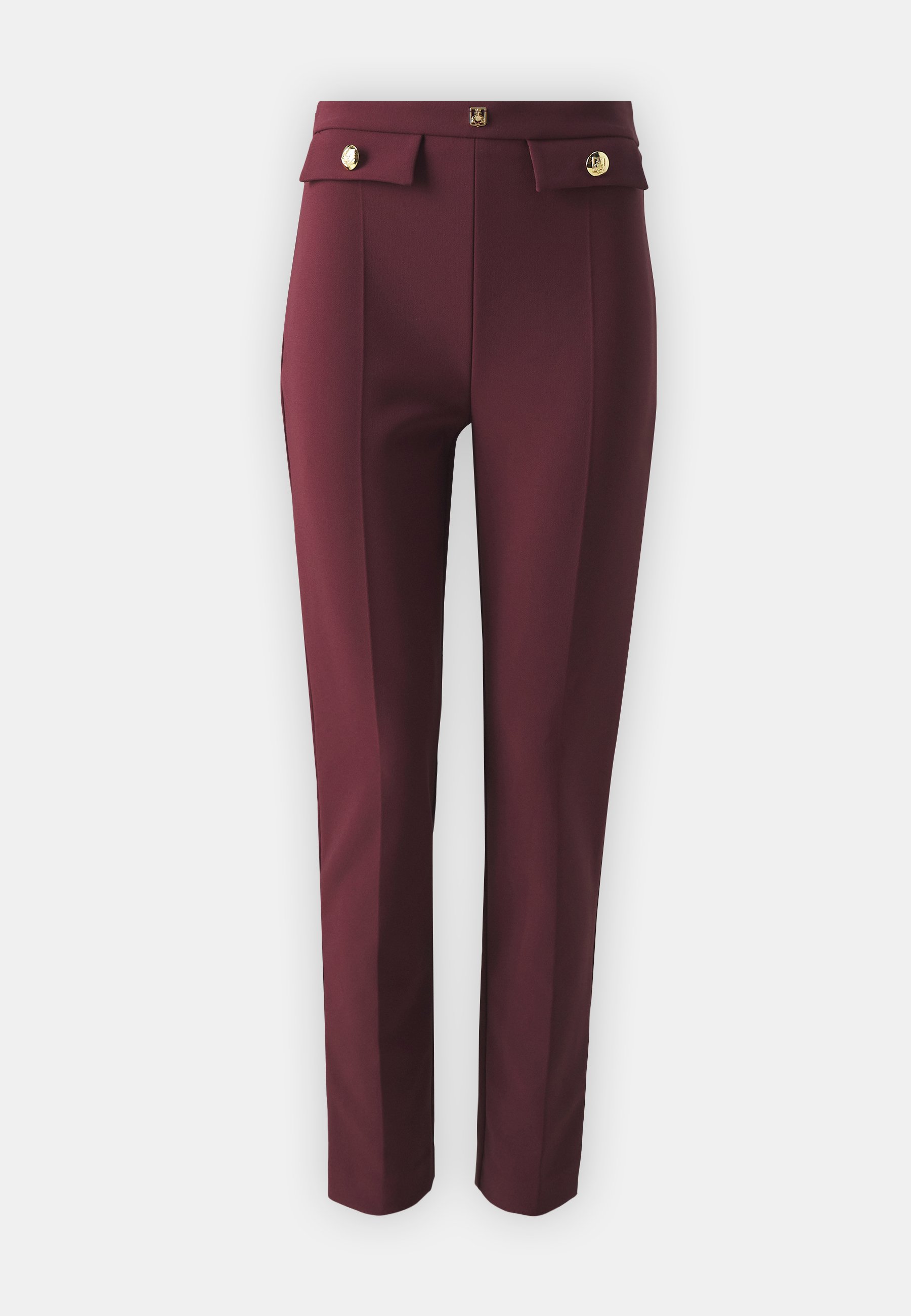 パンツ ELISABETTA FRANCHI Woman Pants Burgundy PA025 CG3 Elisabetta Franchi Outlet: Pants woman - Burgundy