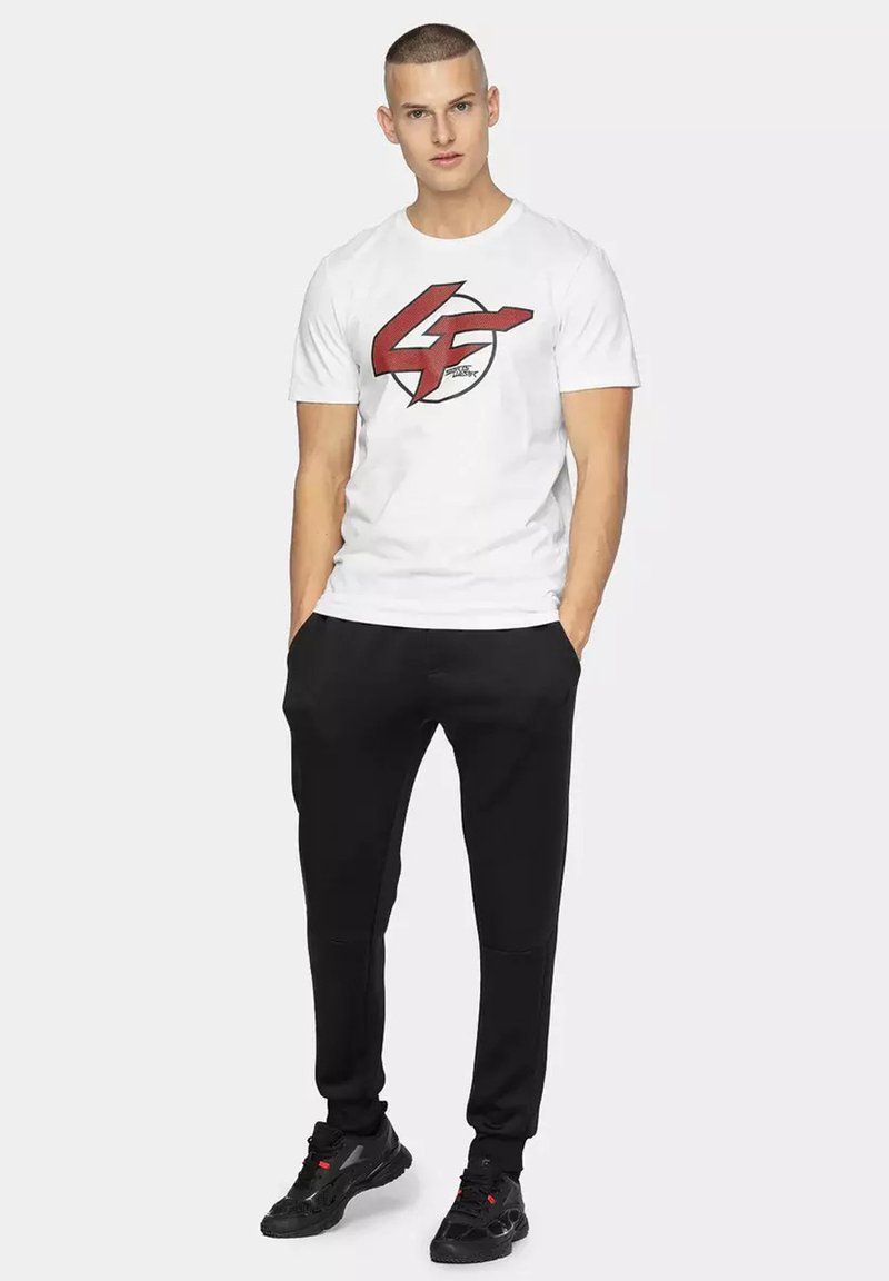 4F T-Shirt print - white