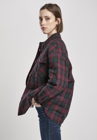 Urban Classics Skjortebluse - jasper/bluepurple