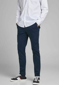 Jack & Jones - MARCO FRED AMA - Chinos - navy Thumbnail Image 1