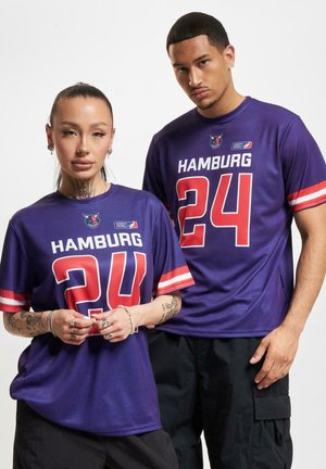DEF EUROPEAN LEAGUE HAMBURG SEA DEVILS - T-shirts med print - blue