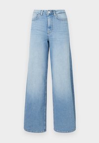 ONLMARLA LOOSE WIDE LEG - Platėjantys džinsai - light blue denim