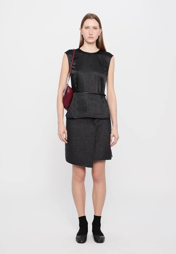 PATTI SKIRT - Mini skirt - coal melange4